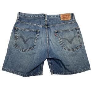 Levis 505 Denim Jeans Shorts Men’s Size W33 Blue Medium Wash Regular Fit Jorts